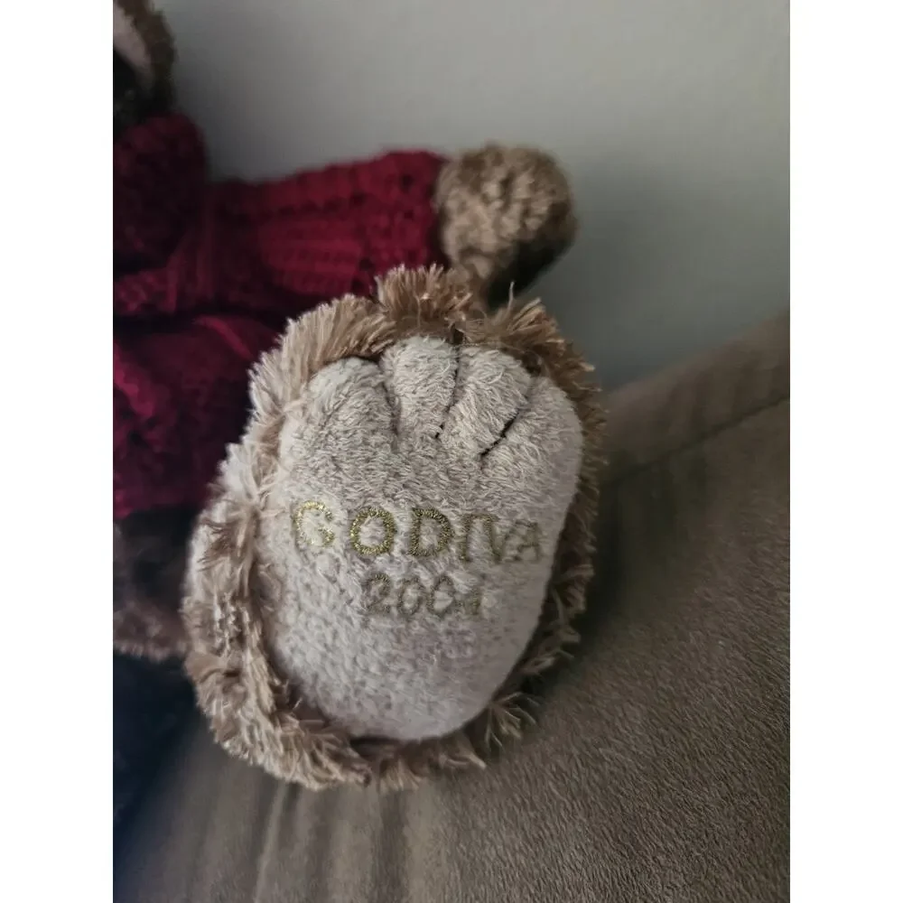Godiva Holiday Teddy Bear 2004 W/ Knit Sweater By Bando Plush Stuffed Animal